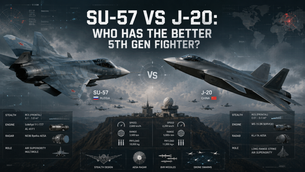 SU-57 VS J-20 WHO HAS THE BETTER 5TH GEN FIGHTER