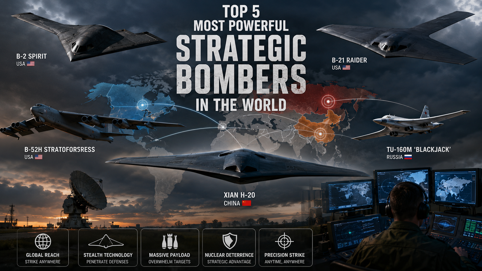 Top 5 Most Powerful Strategic Bombers in the World