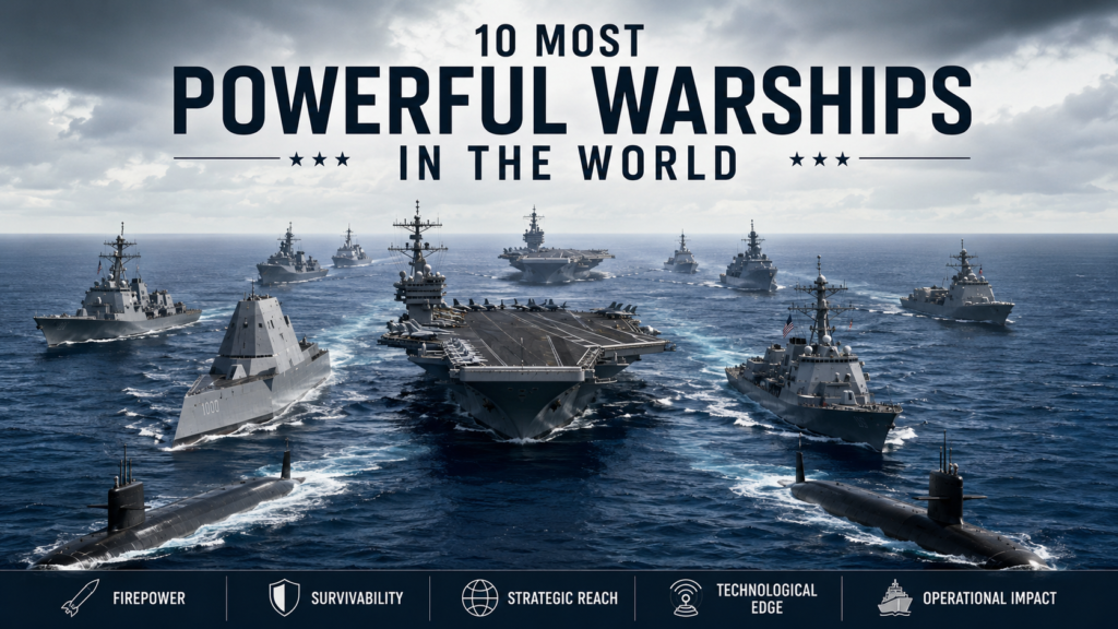 10 POWERFUL WARSHIPS