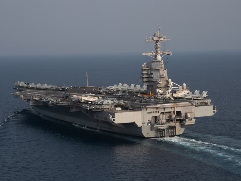 USS Gerald R. Ford (CVN-78)
US NAVAL WARSHIP
WORLD'S MOST POWERFUL WARSHIPS